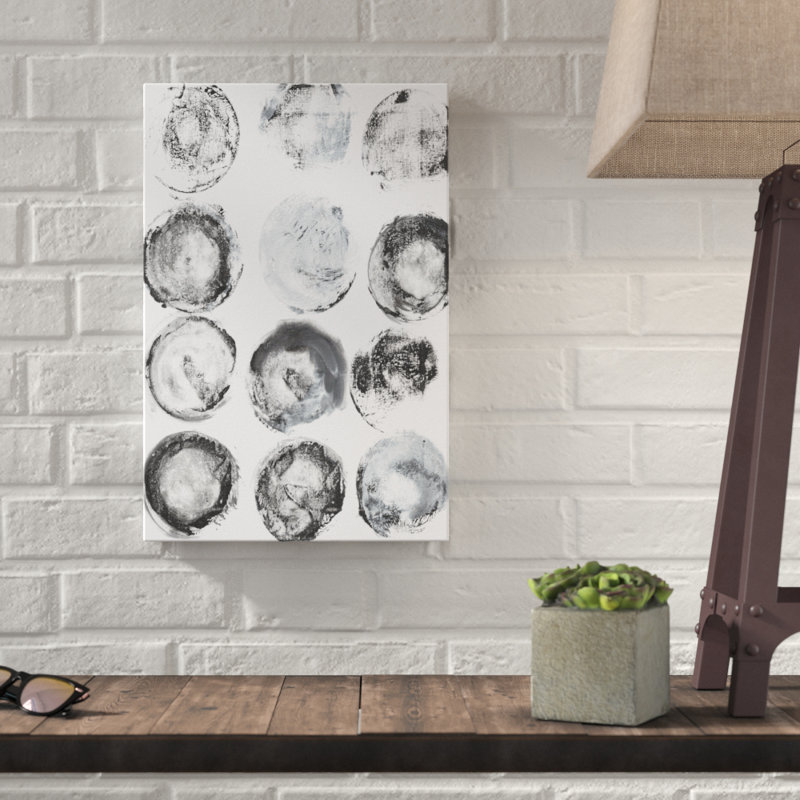 B&W Imprint I by Jodi Fuchs - Painting Print, 46cm H x 30cm W, Wrapped Canvas
