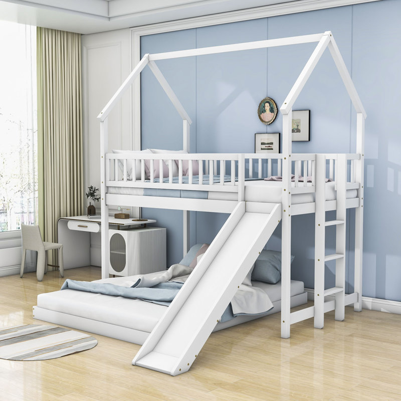 Rosehill Kids Twin Over Full Bunk Bed, White