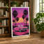 Neon Drive Retro 1 Piece Wrapped Canvas Wall Art-1641455480-1641455481