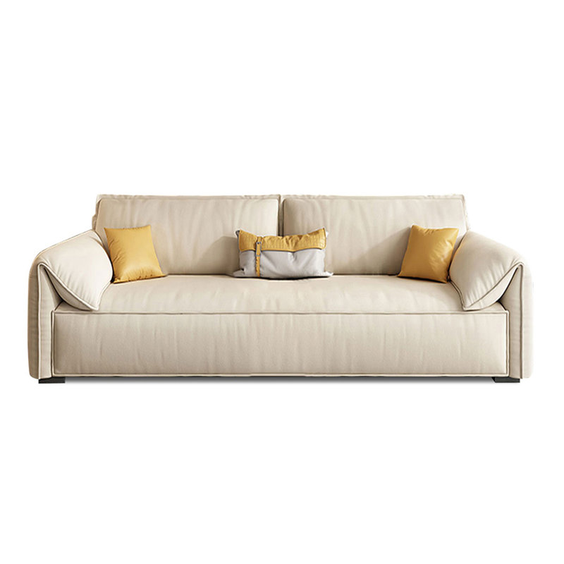 Causeuse-coussin beige standard en polyester