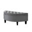 Rangement demi-cercle capitonné noir 44 po Venne-238128981