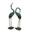 Crane Bronze Garden Statue