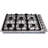Thor Kitchen 20" 22" 24" 30" 36" 40" 48" 60" Stainless Steel Smart Natural Gas 6 Burner Cooktop with Dual Size Power Burner and with Downdraft Ventilation