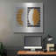 Art mural luxueux «Latitude V2» par Mike Schick, art mural en métal, 36 po x 36 po