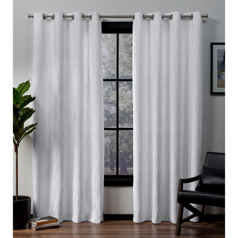 Bettine Room Darkening Curtain Panel Pair, 52" W x 63" L, Winter