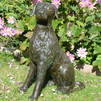 Cael DOG 56cm Aluminium Dark Verdigris