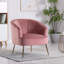Fauteuil en velours large 31,5 po Liparit-536553813