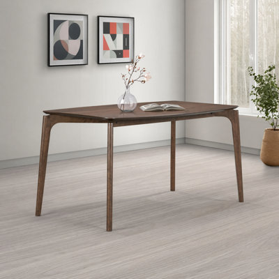 Aspen Curve-Leg Solid Wood Dining Table