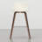 2 Mid-century Stools - Cream Padded Seat Brown Veneer Footrest Bar Area Decor Choice 2 Counter/bar Height Upholstery, Footrest, Frame, Look