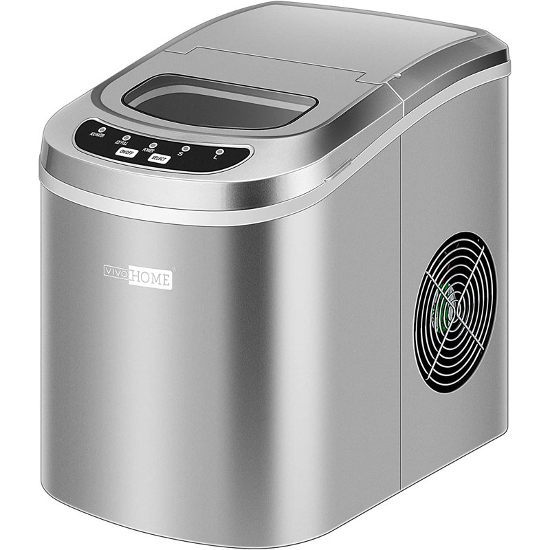 Machine à glaçons électrique compacte 27 lb, Argent