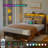 Jeffory 43.1"H Upholstered Bed Frame with Headboard and Charging Station-740190964-789754276