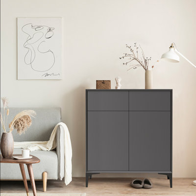 16 Pair Shoe Storage Cabinet