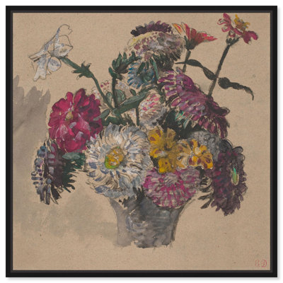 Panier de fleurs, art floral rétro par Art Remedy