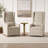 Deemston Upholstered Host Dining Chair with Kidney Pillow