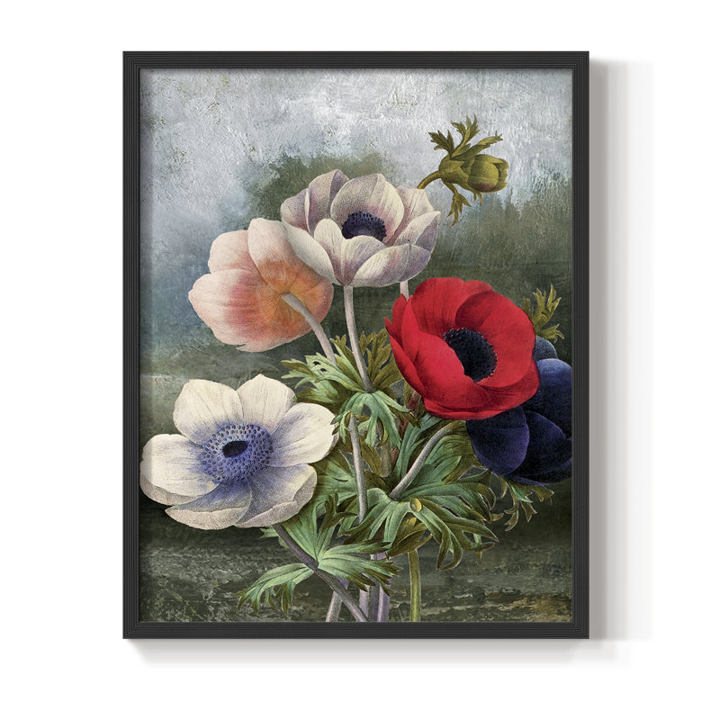 «Botanical Landscape III», reproduction encadrée - bois massif, Noir, noir, noir, noir, H 11 po x l 9 po