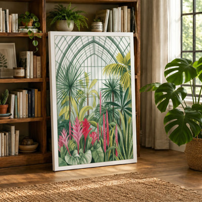 Greenhouse Sanctuary Botanical - Wrapped Canvas