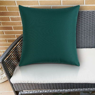 Housse de coussin d'extérieur résistante à l'eau Housse de coussin de couleur unie moderne
