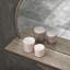 kleankin Round Mirror for Wall Makeup Mirror with Shelf Wood Effect-1516530443