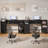 Computer Desk with Monitor Stand & Charging Station, Gaming Desk with LED Lights & Drawers-2117043240-2116004836