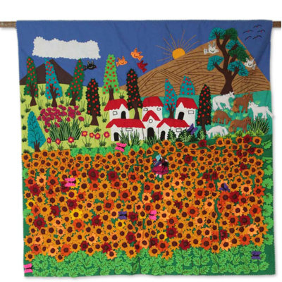 Hand Woven Plastic / Acrylic Wall Hanging
