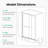 48"W Semi-Frameless Double Sliding Shower Door, Bypass Shower Door, 1/4" (6Mm) Thick Sgcc Tempered Glass Door-120179005