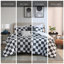 Comfortable Hypoallergenic Bedding Sets, Polyester Checkered Design For Home