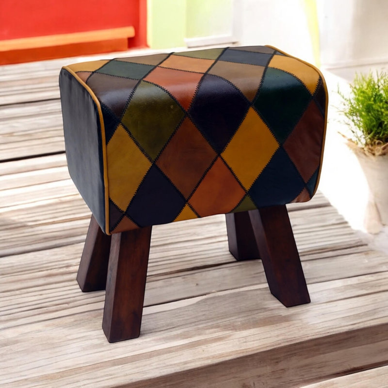 Leather Footstool