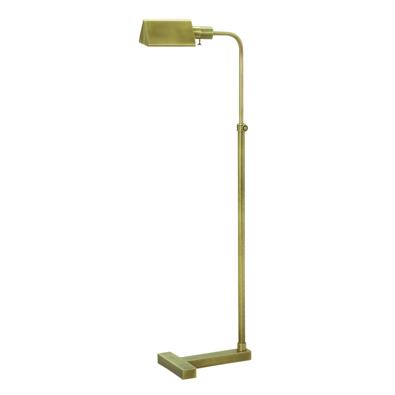 Fairfax Task Floor Lamp, Antique Brass