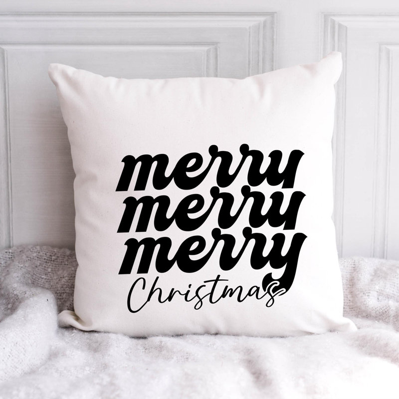 Coussin Christmas_Noir-01, 16 po x 16 po
