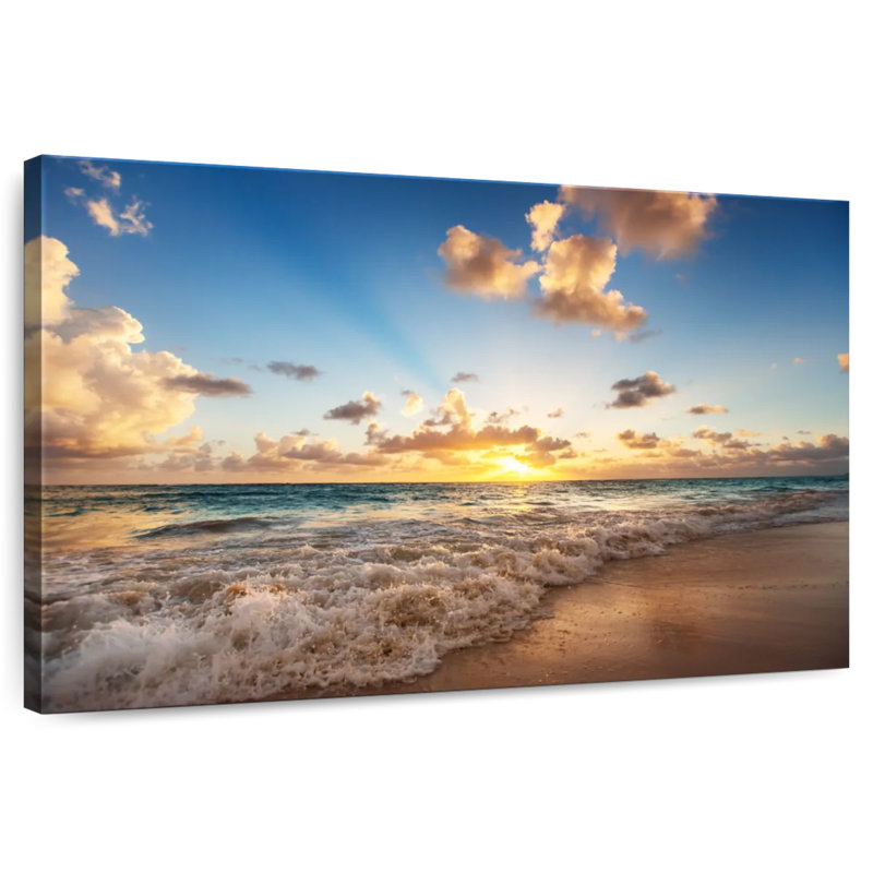 Gillard Sunrise sur la plage des Caraïbes, H 24 po x l 36 po