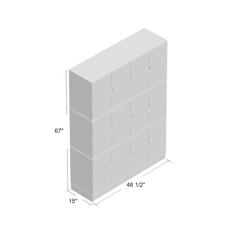 Jonti-Craft® Stacking Lockable Lockers - Triple Stack