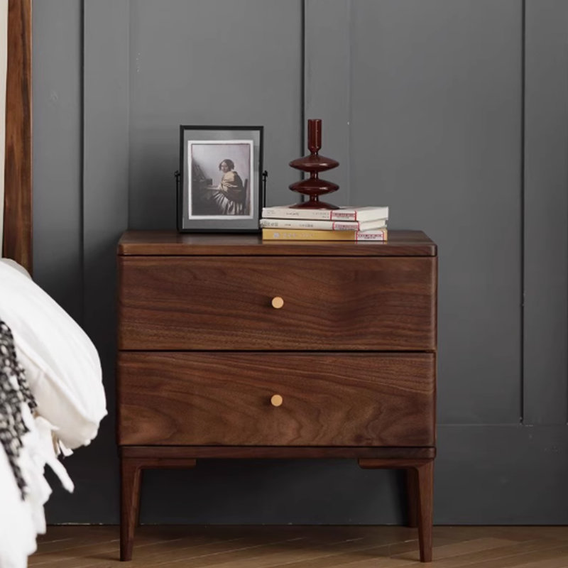 Double Drawer Bedside Cabinet Organizer