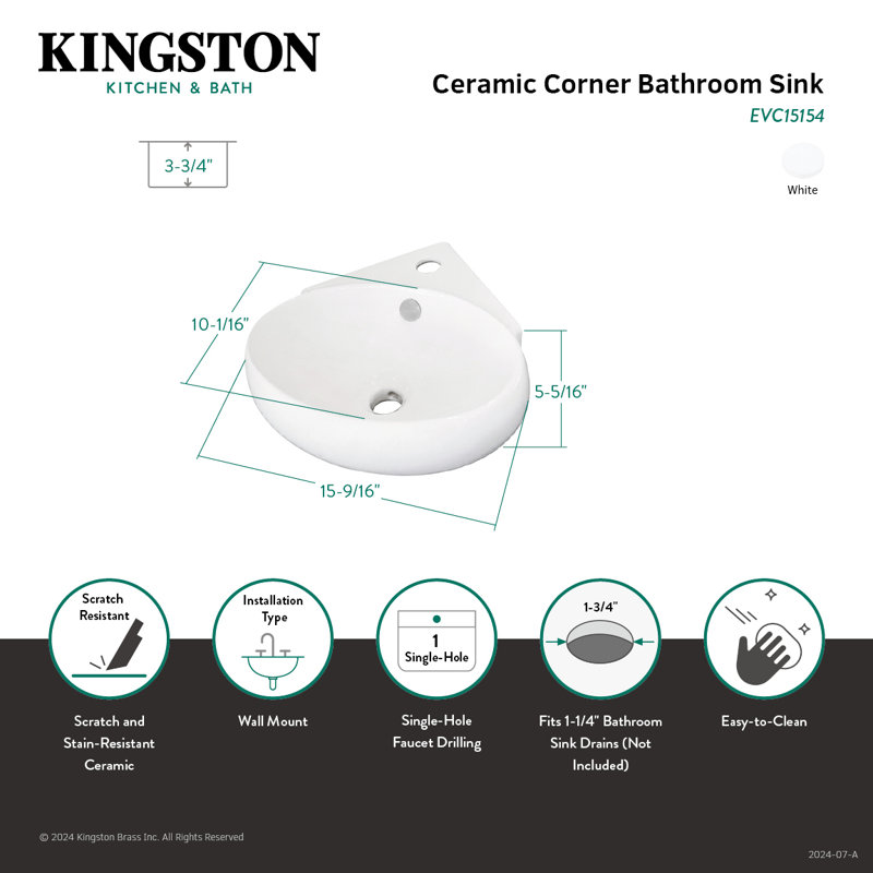 Lavabo de salle de bain Kingston
