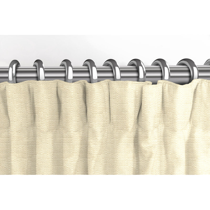 Calijah Blackout Curtain Pair, Cream Beige, Width 116 x Drop 137cm