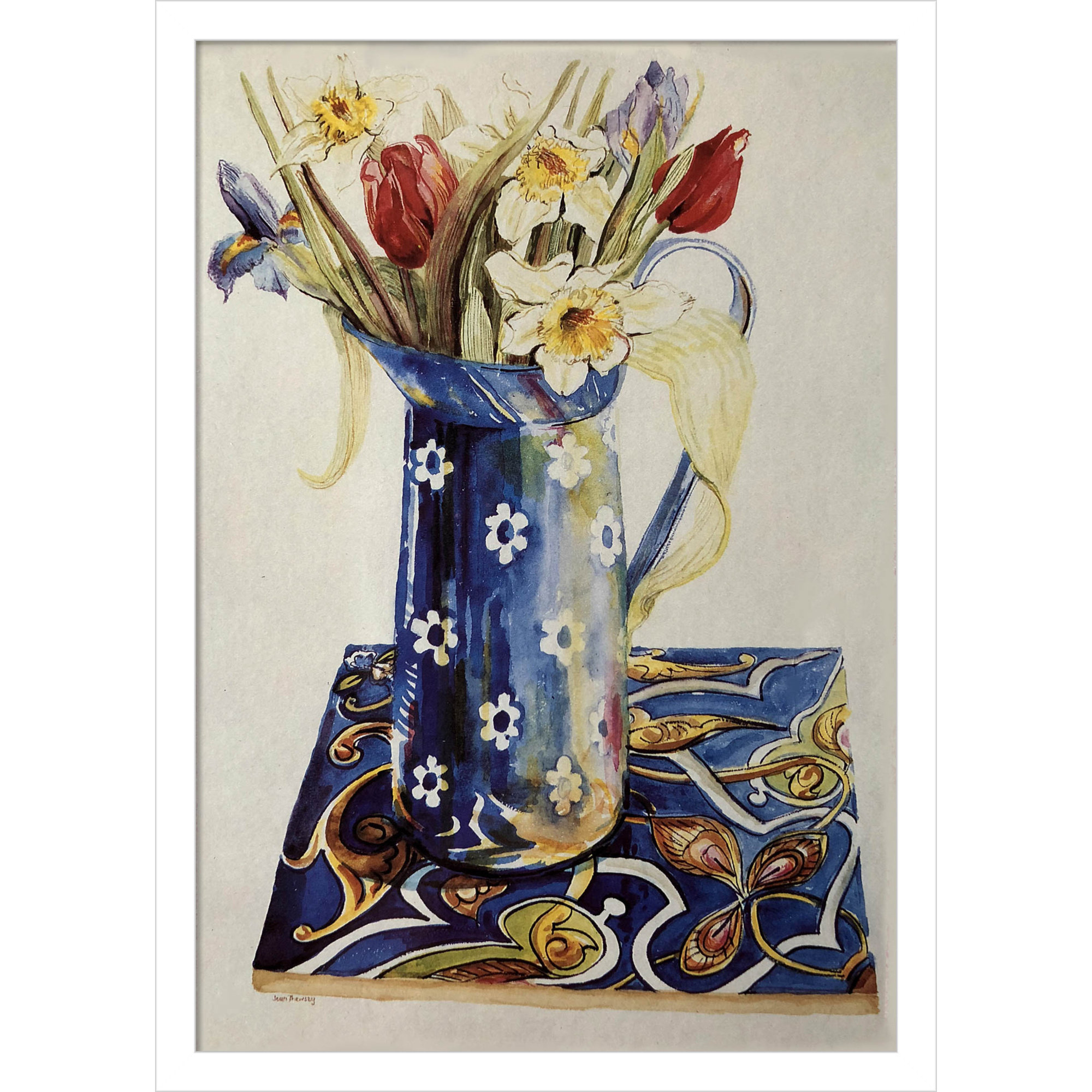 Tulips by Thewsey Joan, White, 21" H x 15" W x 1" D