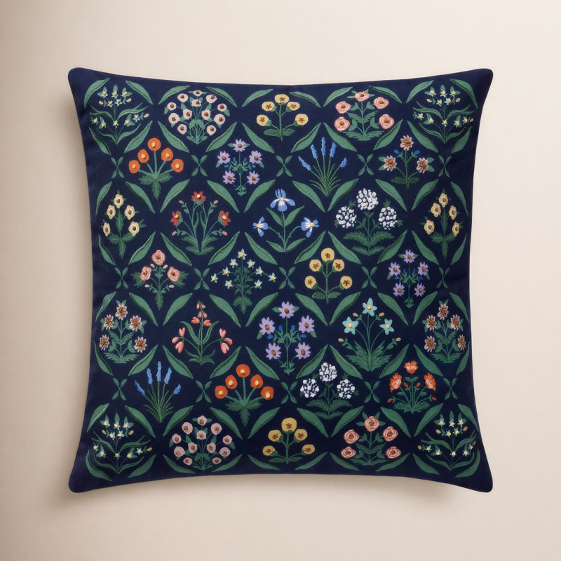 Rifle Paper Co. x Loloi Estee Pillow, Pillow Cover Only - No Inser