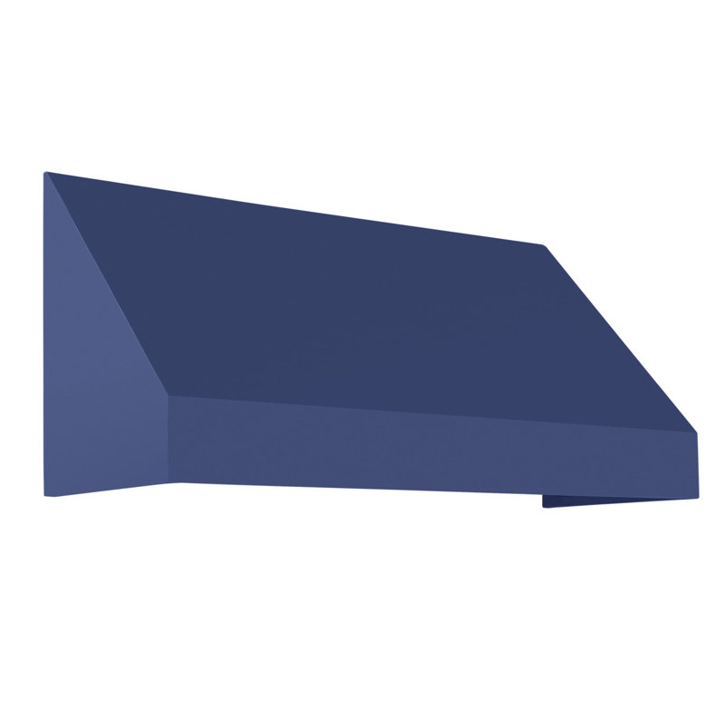 Auvent fixe en tissu acrylique New Yorker Awntech, H 24 po x l 100,5 po x P 48 po, Marine