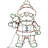 ProductWorks 48 In Pro-Line LED Animation Waving Santa Christmas Yard Decoration