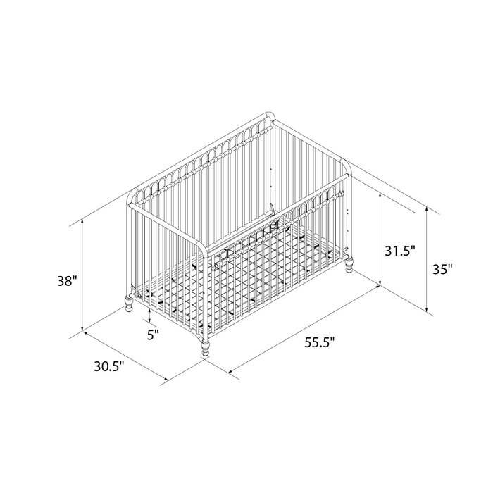 Little Seeds Raven 3-in-1 Convertible Crib & Reviews | Wayfair