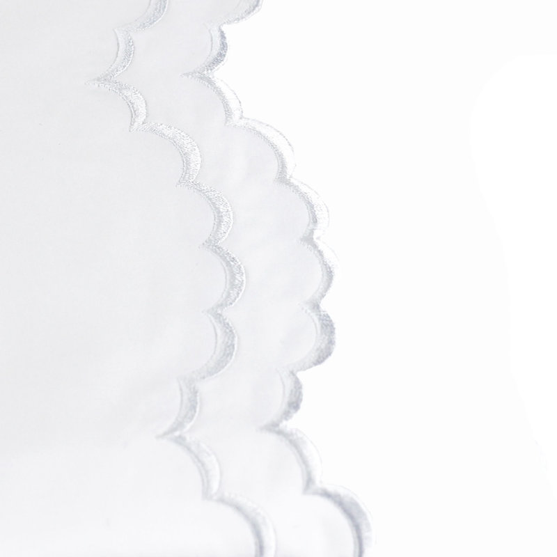 Bara Modern & Contemporary Duvet Cover, King Duvet Cover + 2 King Shams, White