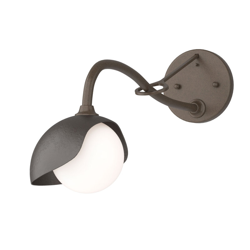 Brooklyn 1 - Light Hardwired Armed Sconce, Oil Rubbed Bronze, Bronze