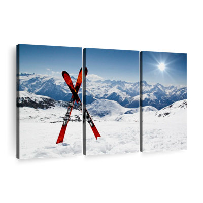 " Red Skis " 3 - Pieces