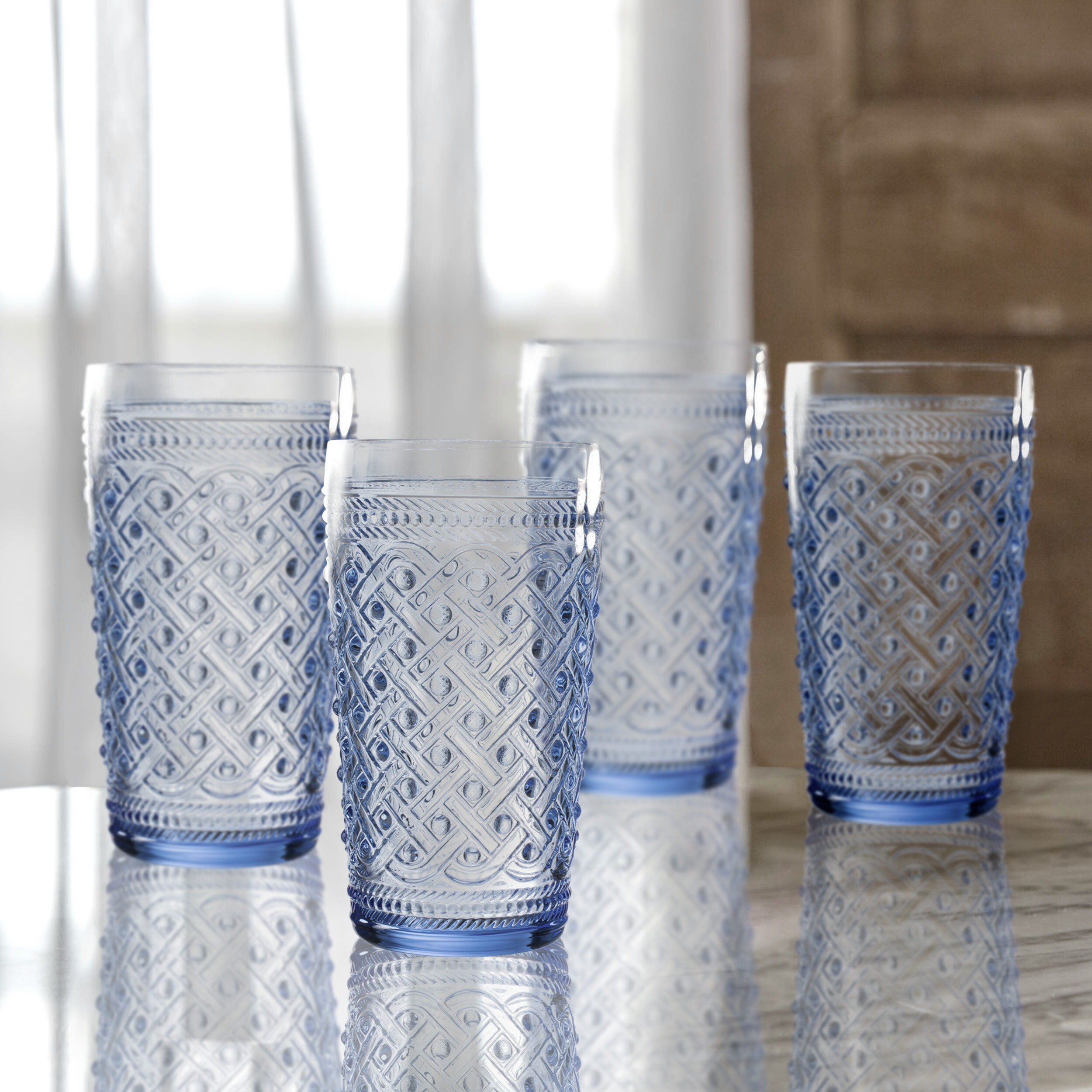 Elle Decor 13.5oz. Drinking Glass Set & Reviews | Wayfair