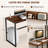 L-Shaped Metal Base Computer Desk-75185448