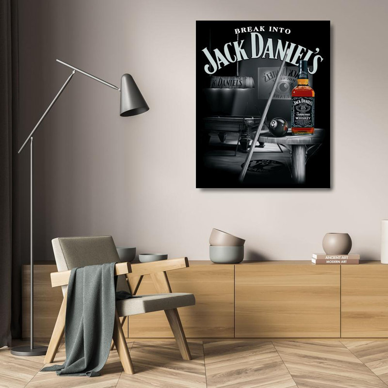 Jack Daniel's (Pool Room), 24" H x 19" W