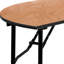Wofford 48" Half-Round Wooden Folding Event Table