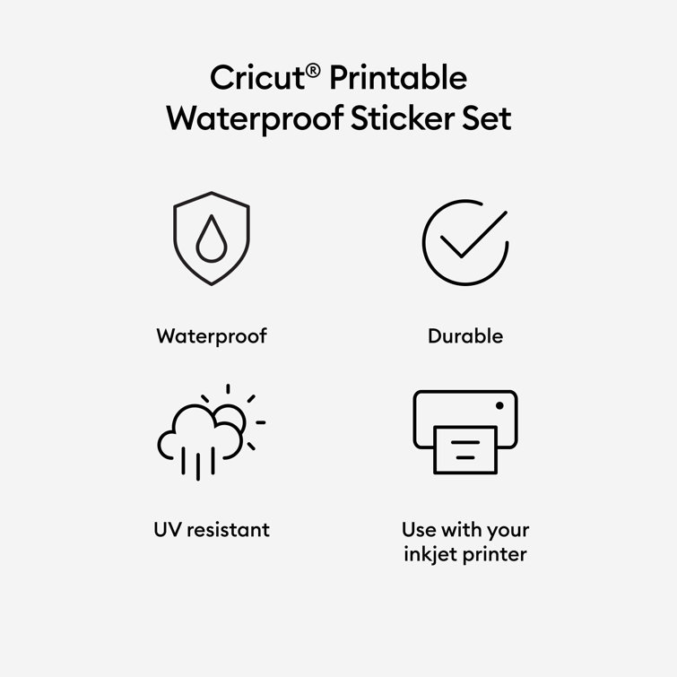 Cricut Printable Sticker Paper Bundle for Cutting Machines