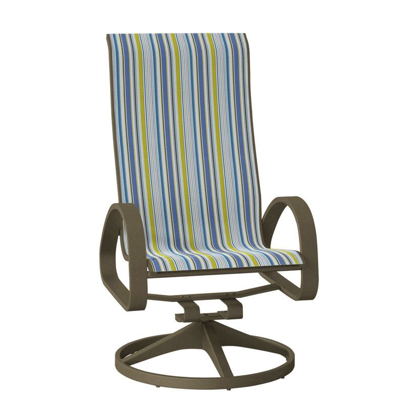 Fauteuil de patio pivotant Hiraku, Bois de plage texturé, Brooks