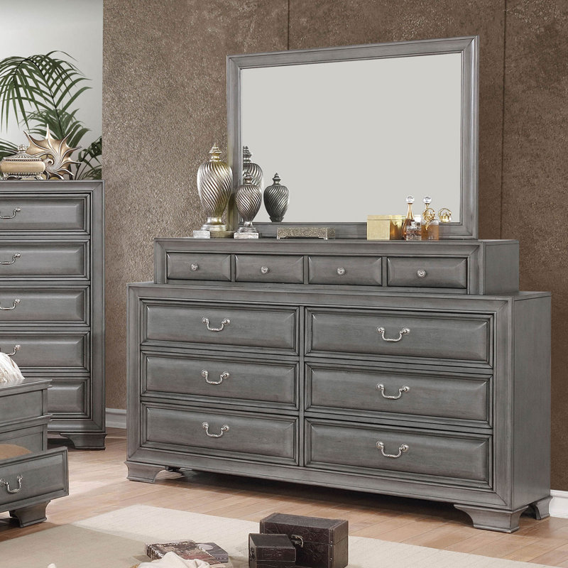 Allsopp 66.75'' W 10 - Drawer Dresser, Gray
