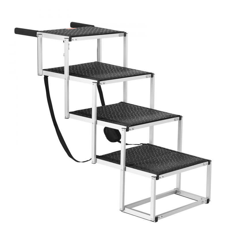 Escalier pour chien pour voiture 4 marches pliantes en aluminium pour chien jusqu'à 250 lb